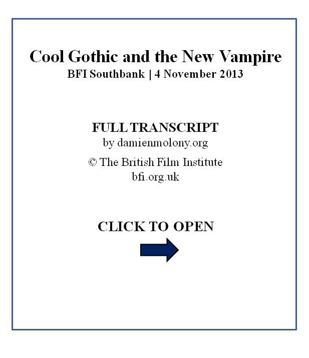 BFI Cool Gothic transcript cover