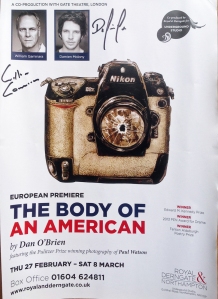 The Body Of An American Poster autographed